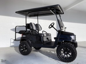 Black Lifted Club Car Precedent Custom Seats 02